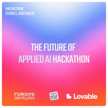 Foto de portada de Folklore Ventures x Build Club: Future of Applied AI