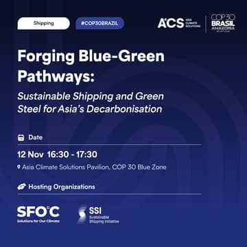 Cover Image for Forging Blue-Green Pathways: Sustainable Shipping and Green Steel for Asia’s Decarbonisation