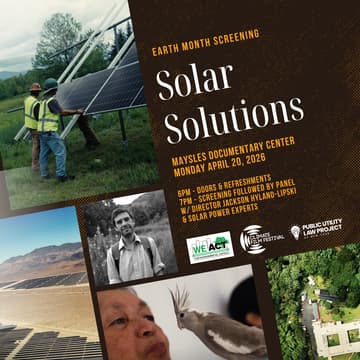 Foto de portada de Solar Solutions: Earth Week Screening hosted by WE ACT and CFF