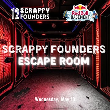 Cover Image for 12 Scrappy Founders x Red Bull - Escape Room Night