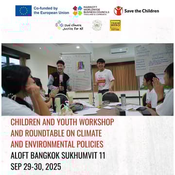 Cover Image for Children and Youth Workshop and Roundtable on climate and environmental policies (by Save the Children)