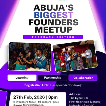 Cover Image for Founders Friday Abuja