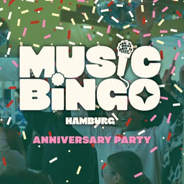 Cover Image for Music Bingo 1 YEAR ANNIVERSARY 🎵🎤🪩🎉