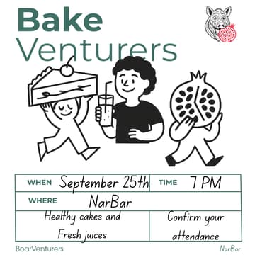 Cover Image for BakeVenturers 25th September