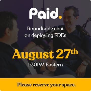 Cover Image for Paid Roundtable: FDEs in practice