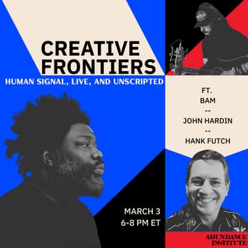 Cover Image for Creative Frontiers: Human Signal, Live and Unscripted