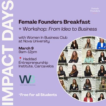 Cover Image for Female Founders Breakfast: Lisbon — From Idea to Business (Workshop)
