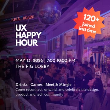 Cover Image for UX Happy Hour Bangkok - May 2026 Edition