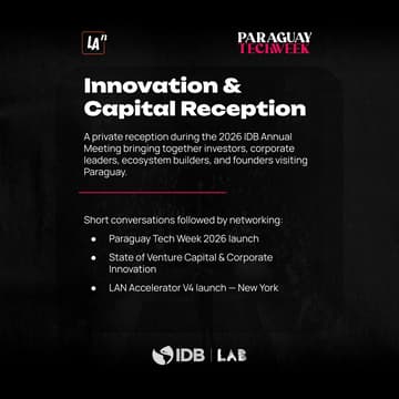 Cover Image for Innovation & Capital Reception — IDB Annual Meeting 2026