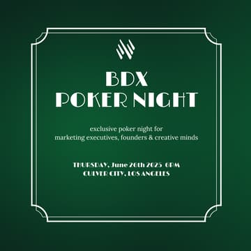 Cover Image for Poker Night for founders, executives and creative minds