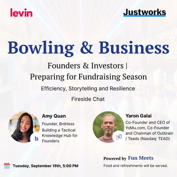 Cover Image for Founders & Investors Bowling | Growth & Fundraising for Pre-Seed, Seed to Round A
