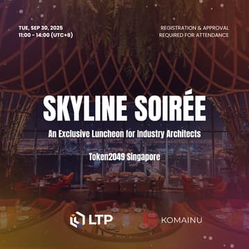 Cover Image for SKYLINE SOIRÉE: An Exclusive Luncheon for Industry Architects by LTP and KOMAINU | Token2049 Singapore