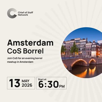 Cover Image for Amsterdam CoS Borrel (May 13)