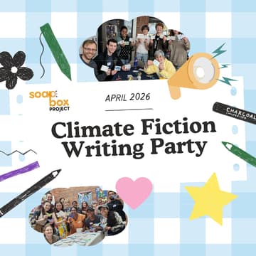 Cover Image for climate fiction writing party (online event)