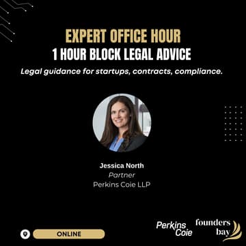 Cover Image for Founders Bay Expert Office Hour: 1 Hour Block Legal Advice