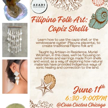 Cover Image for Filipino Folk Art: Capiz Shell Earrings and Wall Hangings