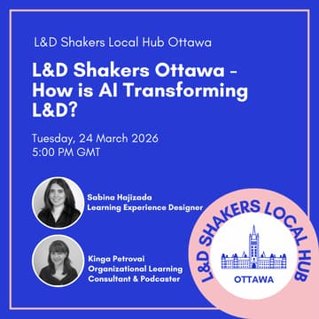 Cover Image for L&D Shakers Ottawa – How is AI Transforming L&D?