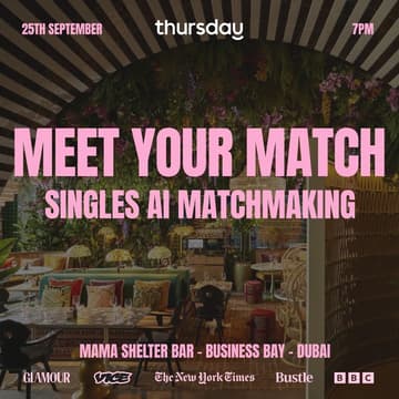 Cover Image for AI MATCHMAKING | THURSDAY | MAMA SHELTER BAR | BUSINESS BAY