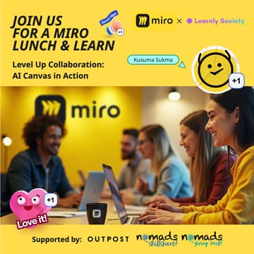 Cover Image for Miro Lunch & Learn | Level Up Collaboration: AI Canvas in Action 🫟