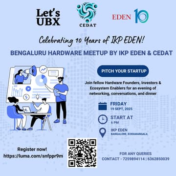 Cover Image for Hardware Startups Meetup by IKP EDEN & CEDAT