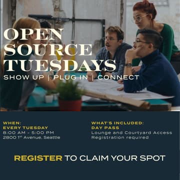 Cover Image for Open Source Tuesday — Free Coworking at Labour Temple