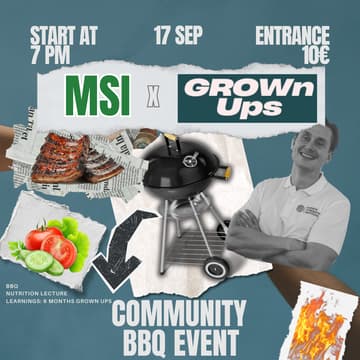 Cover Image for BBQ Community Event - GROWnUps x MSI