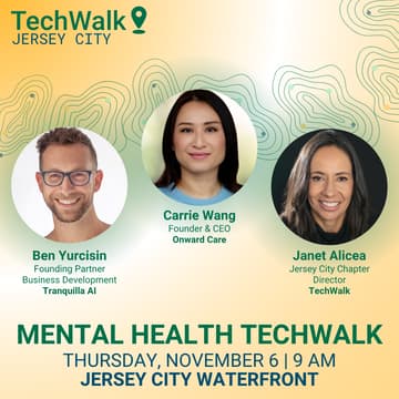 Cover Image for Mental Health TechWalk | Jersey City, 11/6
