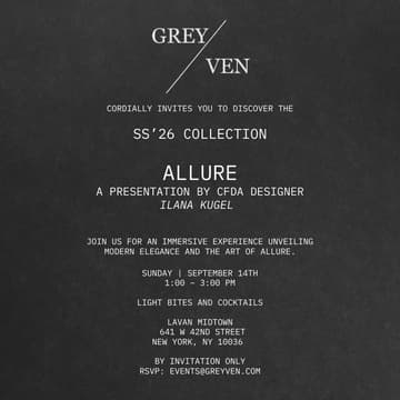 Cover Image for ALLURE - SS'26 Collection Presented by GREYVEN