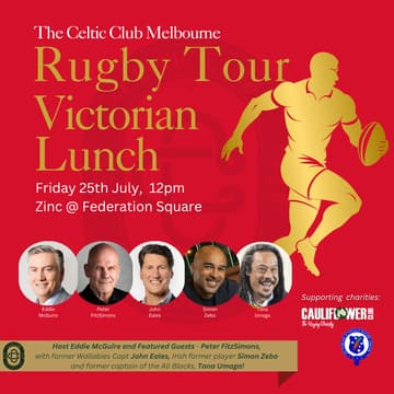 Cover Image for Rugby Tour Victorian Lunch