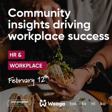 Cover Image for HR & Workplace Dinner by Join Program | Community Insights Driving Workplace Success