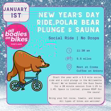 Cover Image for New Year's Day Ride & Polar Bear Plunge/Sauna