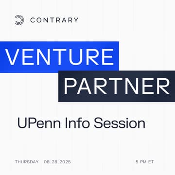 Cover Image for UPenn Contrary Venture Partner Info Session