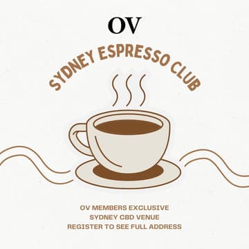 Cover Image for Sydney OV Member "Espresso Club" - September 2025