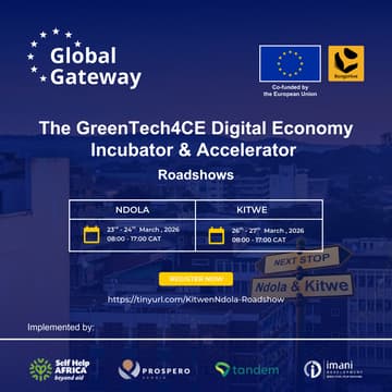 Cover Image for Green-Tech4CE  Digital Economy  Incubator and Accelerator Roadshow, Kitwe and Ndola