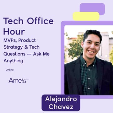 Cover Image for 🚀 Amela: Tech Office Hour with Alejandro Chávez