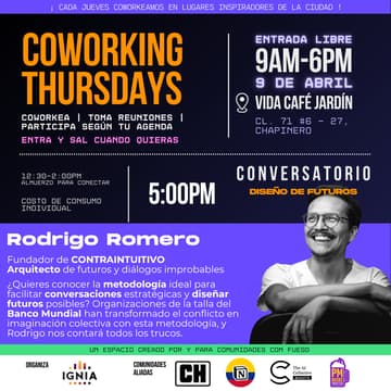 Cover Image for Coworking Thursdays - 09 de Abril