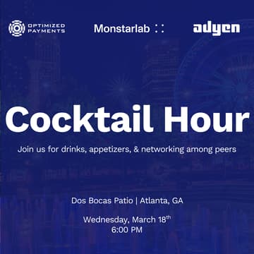 Cover Image for Cocktails with Optimized Payments, Adyen, & Monstarlab