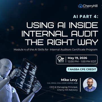 Cover Image for AI Part 4: Using AI Inside Internal Audit the Right Way