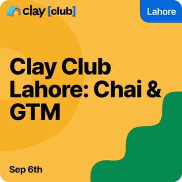 Cover Image for Clay Club Lahore: Chai & GTM