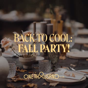 Cover Image for Back to Cool: Fall Party! Pre Registration