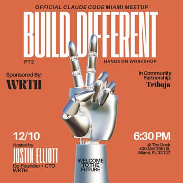 Cover Image for Claude Code Miami x Build Different Workshop PT2