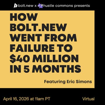 Cover Image for How Bolt.new Went From Failure to $40 Million in 5 Months