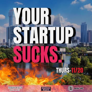 Cover Image for Your Startup Sucks | Live Pitch Comedy Show