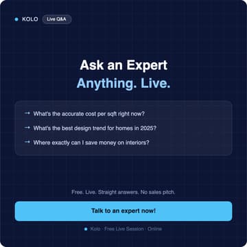 Cover Image for Ask Me Anything — Get Your Home Construction Questions Answered, Live | Kolo Expert AMA