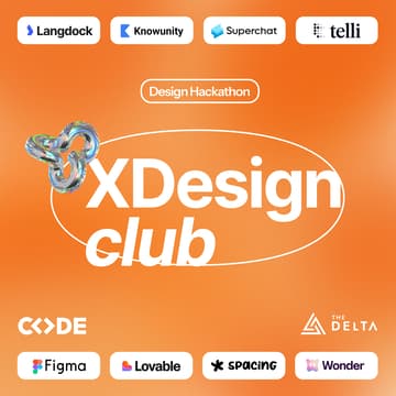 Cover Image for XDesign Hackathon x CODE x Delta x Langdock x Superchat x Knowunity x telli x SPACING