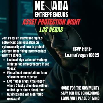 Cover Image for NEVADA ENTREPRENEURS ASSET PROTECTION NIGHT!