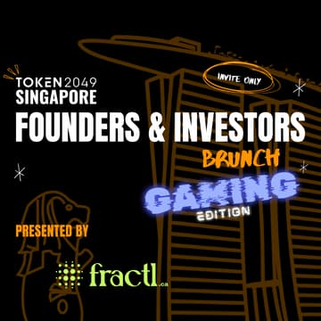 Cover Image for Token2049 Singapore Founders & Investors Brunch ✨ gaming edition 🕹️✨  (invite only)