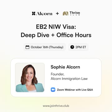 Cover Image for EB2 NIW Visa: Deep Dive + Office Hours
