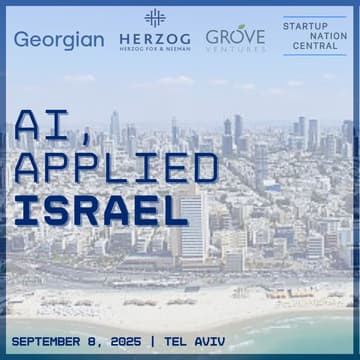Cover Image for AI, Applied x Israel:                                           From Research to Real-World Impact