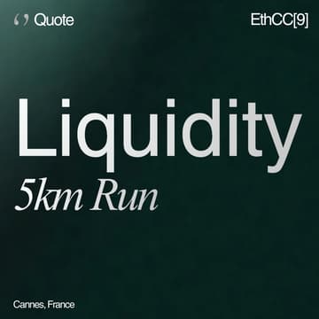 Cover Image for Quote 5km Seaside Liquidity Run | EthCC